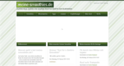 Desktop Screenshot of meine-smoothies.de